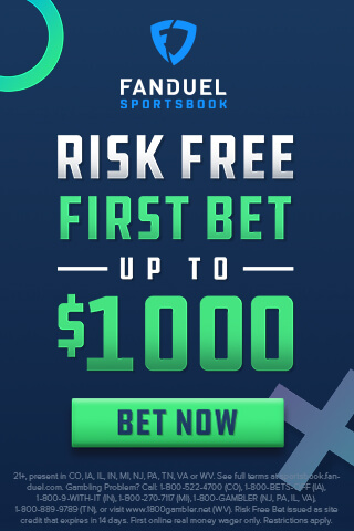 FanDuel's sign-up bonus is live! You can claim a risk-free bet of up to $1,000 by clicking here.