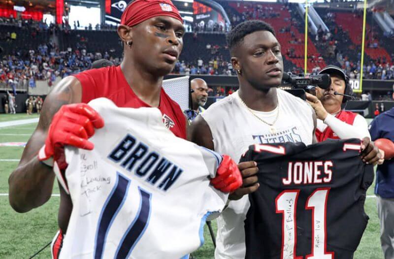 Julio Jones and A.J. Brown NFL Week 1 Odds: Julio Jones and Titans Are Week 1 Favorites