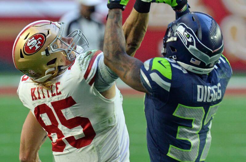 George Kittle San Francisco 49ers NFL NFL Divisional Odds: Niners Favored in Tight NFC West