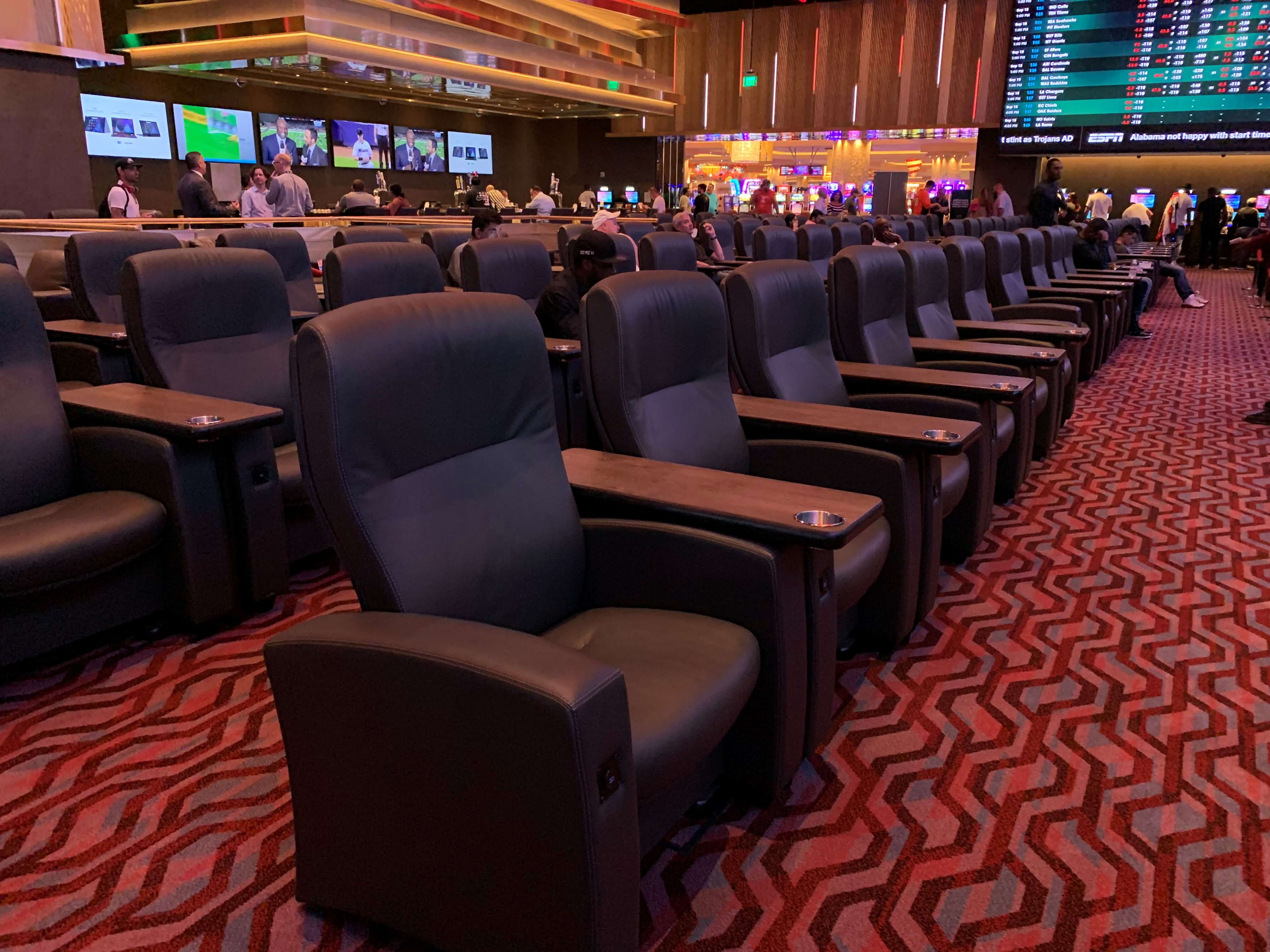 Seats at the Parx Casino Sportsbook in Philadelphia