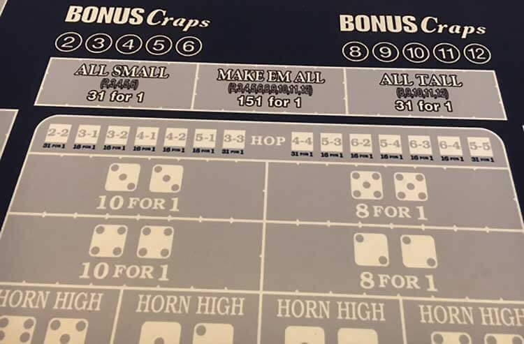 Craps bets 6 and 8