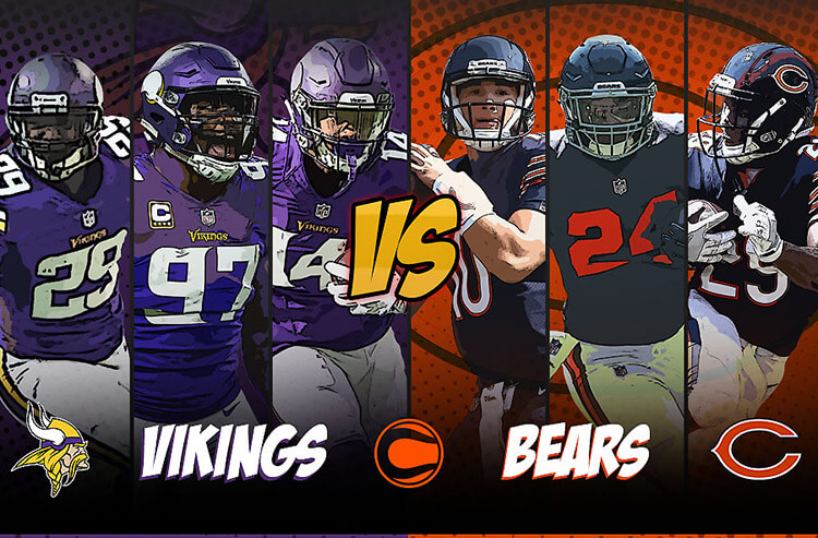 bears vikings score last night