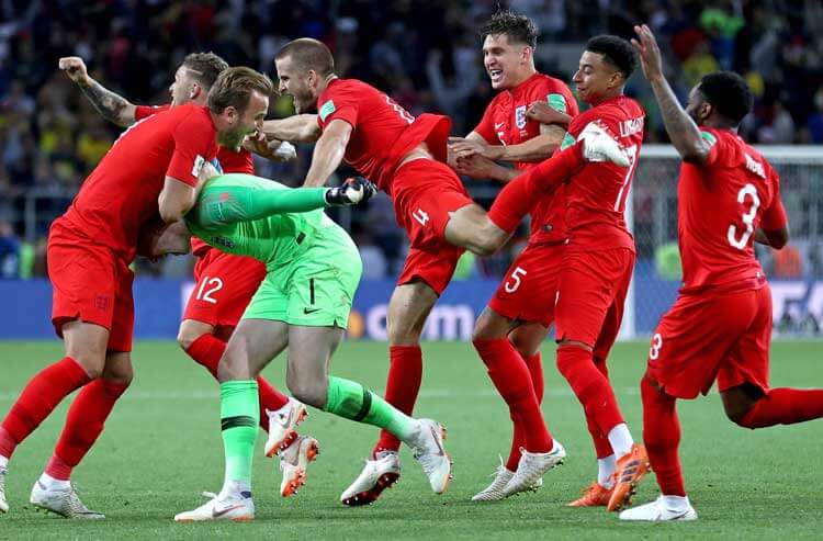 Books 'flooded' with England bets vs. Croatia in World Cup semifinal
