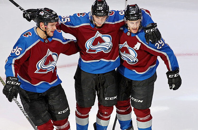 Nathan MacKinnon Mikko Rantanen Andre Burakovsky Colorado Avalanche NHL Stanley Cup