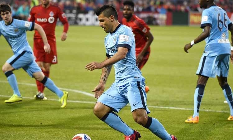 Sergio Aguero of EPL's Manchester City